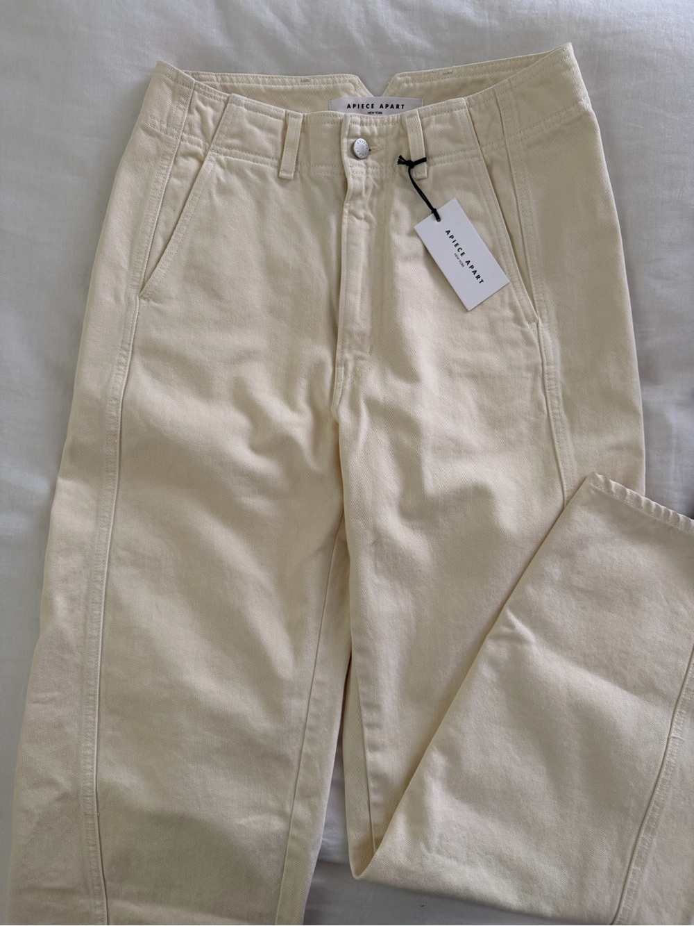 Apiece Apart Meridian Jeans - Ecru - Size 29